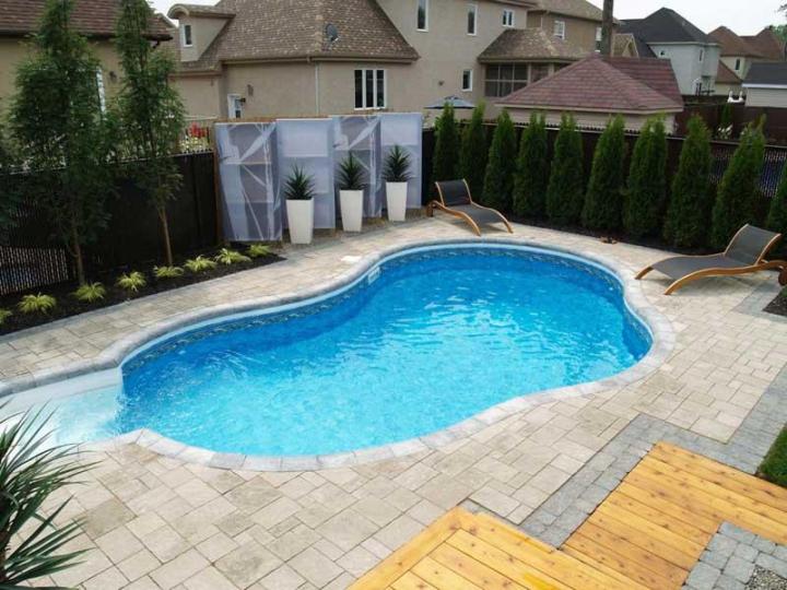 Pavage contour piscine Terrebonne
